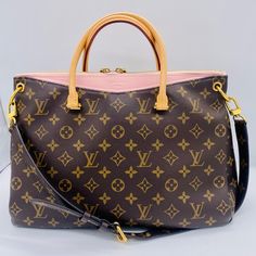 Sold Out! Euc Louis Vuitton Monogram Pallas Mm Rose Poudre Approx. Size: 13.5" X 5" X 9.5" Details: Monogram Coated Canvas Gold-Toned Hardware Rose Poudre Leather Detailing 2 Exterior Pockets W/ Invisible Magnetic Snaps Dual Vachetta Leather Handles; 4.5" Drop Adjustable/Detachable Monogram Shoulder Strap; 10-13" Drop Top Zip Closure Interior Lined W/ Pink Alcantara Condition: Excellent Lightly Used Condition. Vachetta Shows Minor Spots At Photographed. See Images For Overall Condition. Leather Detailing, Drop Top, Leather Handles, Louis Vuitton Speedy Bag, Leather Handle, Size 13, Louis Vuitton Monogram, Bags Handbags, Top Handle Bag