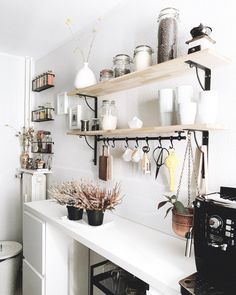 the kitchen is clean and ready to be used as a place for cooking or baking