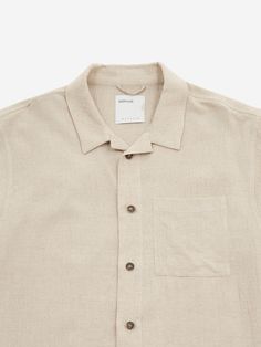 The Satta Paseo Line shirt is made from a super soft linen the fabric is made of Japanese cotton linen, treated for a soft feel. It has a regular fit, features a button-down placket, and includes a chest patch pocket. 100% Linen Japanese Cotton, Feel It, Linen Shirt, Face And Body, Cotton Linen, Patch Pocket, Mens Outfits, Fabric