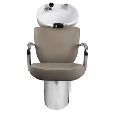 Vantage Stainless Steel Shampoo System with White Bowl | Minerva Beauty Salon Shampoo Station, Double Shampoo Bowl, Wall Mounted Shampoo Bowl, Minerva Shampoo Bowl, Salon Station Minerva Beauty, Shampoo Station, White Ceramic Bowl, Hair Trap, Minerva Beauty