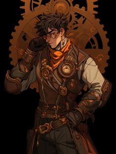 an image of a man in steam punk gear