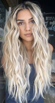 Long Blonde Hair Extensions Ideas, Layers Braids, Updos For Weddings, 22 Inch Hair Extensions, Gala Hair, Long Blonde Curls, Styles For School, Long Curly Hairstyles, Beach Blonde Hair