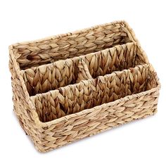 PRICES MAY VARY. Water Hyacinth, Metal Great Handmade Storage Basket: This file organizer basket is all handmade with natural water hyacinth and other sturdy material. Each knot takes our workers a long time to weave. So it's a perfect gift that is completely handmade. Multiple-use Desk Storage Organizer: This storage basket not only can be used to sort small office supplies like letters, magazines, pencils and more, but also it’s a perfect addition to any desktop and shelf in your living room, Wicker Storage Baskets, Home Office Supplies, Mail Sorter, Wicker Storage, File Organiser, Woven Baskets Storage, Wicker Baskets Storage, Mail Organizer, Water Hyacinth