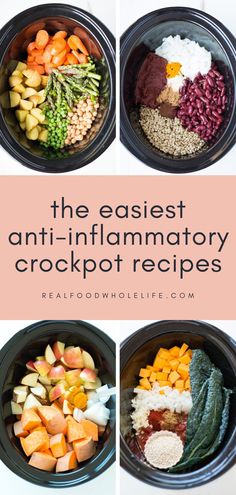 30+ Easiest Anti-Inflammatory Crockpot Recipes Vegan Crockpot, Crock Pot Recipes, Inflammatory Diet, Vegetarian Crockpot, Anti Inflammation, Slow Cook