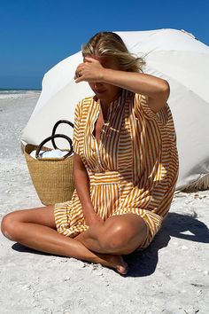 Boat Trip Outfit Summer, Cancun Aesthetic, Vacations Outfits, Ibiza Holiday, Emerson Fry, Jamaica Vacation, Cotton Caftan, Hawaii Outfits, Nursing Friendly