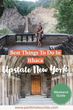 a man sitting on top of a stone building with the words best things to do in if