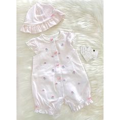 Baby Couture Luxury Cotton Onesie Hat Set Soft Dreamy Luxurious Cotton Beautiful Polka Dot Floral Pattern Stretchy Superior Quality Rare Style! No Longer Available At Nordstrom New With Tags! Size 9 Months Fits 6-9 Months Don’t Have A Poshmark Account Yet? Use Code: Crimsoncobbler At Sign Up To Receive $10! Gymboree, The Children’s Place, Pottery Barn Kids, Carter’s, Oshkosh, Janie And Jack, Pippa & Julie, Crazy8, Babygap, Aldo Kids, Bebe Girls, Guess Kids, Burberry Kids, Koala Kids, Disney Baby White Fitted Sweet Set, Sweet White Fitted Sets, Cute Fitted Hats For Playtime, Girls Holiday Party, Sweats Outfit, Guess Kids, Nightgown Sets, Headband Outfit, Soft Luxury