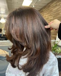 22 Medium Length Haircuts with Layers for Every Woman Medium Length Haircuts With Layers, Haircuts With Layers, Wolf Cuts, Medium Length Haircuts, Layered Curls, Textured Bangs, Rich Brunette, Face Framing Bangs, Side Bangs