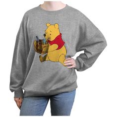 She'll love getting into the spooky spirit of the season with this Disney's Winnie The Pooh Candy Eater Juniors' Oversized Graphic Pullover. © Disney based on the “Winnie the Pooh” works by A.A. Milne and E.H. Shepard FEATURES Crewneck Long sleevesFABRIC & CARE Cotton, polyester Machine wash Imported Size: X Large. Color: Heather Gray. Gender: female. Age Group: kids. Disney Character Print Sweatshirt For Winter, Disney Character Print Winter Sweatshirt, Disney Style Sweatshirt With Character Print For Winter, Disney Long Sleeve Sweatshirt With Character Print, Disney Character Print Long Sleeve Sweatshirt, Disney Long Sleeve Tops For Fall, Oversized Fall Sweatshirt With Character Print, Themed Long Sleeve Sweatshirt With Character Print, A A Milne