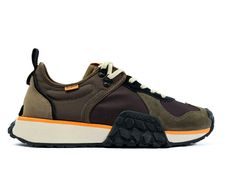 TROOP RUNNER Urban Nylon Sneakers With Rubber Waffle Outsoles, Dynamic Brown Low-top Sneakers, Functional Brown Sneakers With Vibram Sole, Brown Running Shoes With Abzorb Midsole For Streetwear, Modern Brown Sneakers For Outdoor, Brown Sneakers With Vibram Sole, Modern Brown Outdoor Sneakers, Low-top Outdoor Running Shoes With Vulcanized Sole, Outdoor Low-top Running Shoes With Vulcanized Sole