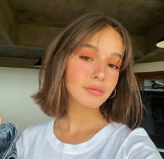 Short Brown Hair, Peinados Fáciles Para Cabello Corto, Shot Hair Styles, Short Hair With Bangs, Short Hair Haircuts, Shoulder Length Hair, Light Brown Hair