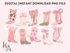 the digital instant file for boots with bows