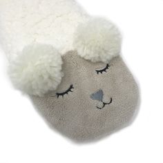 Sheepish Plush Sherpa Slipper Socks | Women | Animal Slippers | Oooh Yeah! Socks Cozy White Slippers With Plush Lining, Super Soft White Socks For Loungewear, White Super Soft Socks For Loungewear, White Novelty Socks For Winter, Novelty White Socks For Winter, Slippers Cute, Socks Womens, Animal Slippers, Womens Sherpa