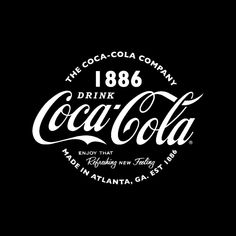 the coca cola company logo on a black background