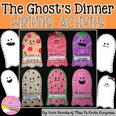 the ghost's dinner writing activity