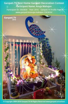 ganpati tv best home ganpai decoration contest