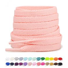 PRICES MAY VARY. Package Include - 2 Pairs of Stepace cherry pink flat shoelaces (4 laces) Built in Premium Quality - Made from polyester, with a exquisite box packaging for every two pair of shoe laces. Nice Look on Sneakers - 8 mm in width flat laces are thin enough to for a variety of Sneakers, boots, athletic shoes, high top shoes, or any other casual men shoes which look good on flat shoelaces. Wide Choice for Size and Color - We provide 26 colors of 8 size: 30/36/40/45/54/60/65/72 inch, It Pink Shoelaces, Pink Flats, Flat Shoe, Shoe Repair, List Ideas, Shoes High, Kids Luggage, On Sneakers, High Top Shoes