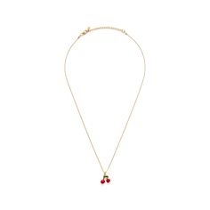 It's cherry season! This sweet cherry pendant hangs on 16" chain witha 2" extender. 14k gold plated brass. Designed and assembled in Amano Studio's Sonoma California studio. Cherry Pendant, Cherry Necklace, Cherry Season, Sonoma California, Sweet Cherries, Store Hours, Gold Plate, Cherry, Plating