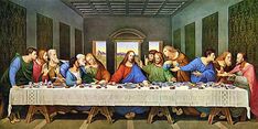 a painting of the last supper of jesus