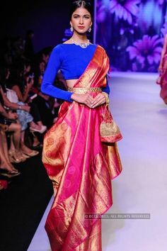 85 Modern Saree Draping Styles || How To Wear Saree In An Interesting Way | Bling Sparkle Kanjeevaram Draping Styles, Variety Saree Draping, Silk Saree Draping Styles Wedding, Modern Saree Draping, Draping Ideas, Draping Styles, Kanjeevaram Sarees, Saree With Belt