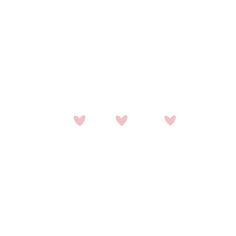 three pink hearts on a white background with the word love written below them in cursive writing