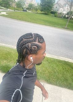 Unique Cornrow Hairstyles, Freestyle Cornrows Braids, Hair Plaits, Male Braids, Men Cornrows, Black Boy Hairstyles, Boy Braids