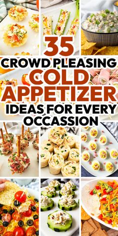 25 crowd pleasing cold appetizer ideas for every occasion cover image with text overlay