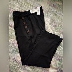 New With Tags High Rise Color: Black Inseam 26.5” Side Zipper Wide Leg Pant, Side Zipper, Wide Leg Pants, Pant Jumpsuit, Wide Leg, High Rise, Loft, Pants For Women, Zipper