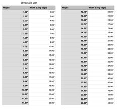 the height and weight chart for each child's bedtime item, including two sheets