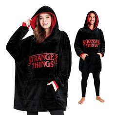 PRICES MAY VARY. Enter the Upside Down of Comfort - Embrace the Stranger Things vibe in ultimate coziness with our blanket hoodie women and men will love. This blanket hoodie has a sherpa lining and long sleeves making it ideal for chilly days. Warm & Comfy Hoodie Blankets - Cozy up in our Stranger Things hoodie! It is made with quality polyester fabric featuring a hood and a kangaroo front pocket, making it perfect to wear as you binge-watch your favorite show. One-Size-Fits-All - No matter wha Stranger Things Gifts, Stranger Things Hoodie, Stranger Things Merch, Stranger Things Merchandise, Pull Oversize, Snuggle Blanket, Hoodie Cozy, Hoodie Oversize, Blanket Hoodie