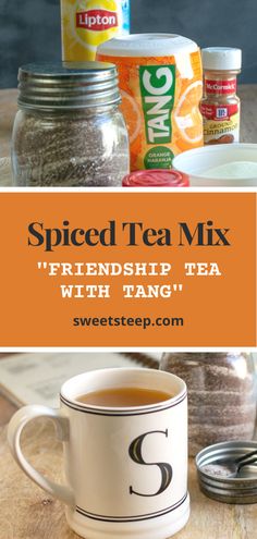 spiced tea mix with tangerines and spices