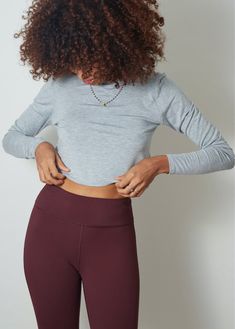 Burgundy Sculpt 7/8 Legging - Haven Collective Love Now, Italian Fabric, Clothing Company, The High, Cropped Leggings, Double Layer, Yoga, Skin, Fabric