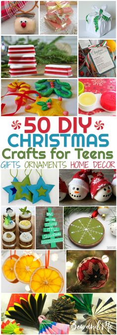 a collage of christmas crafts and decorations