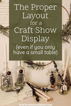 the proper layout for a craft show display even if you only have a small table