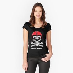 Get my art printed on awesome products. Support me at Redbubble #RBandME: https://www.redbubble.com/i/t-shirt/A-Skull-with-Motorcycle-Helmets-Skull-Maker-by-Cultradesign/52142347.G2CME?asc=u Pop Culture Quotes, Oncology Nurse, Orange Fits, Purple Fits, Boo Crew, Kawaii Chibi, Vintage Fits, Casual Tee, Gamer Girl