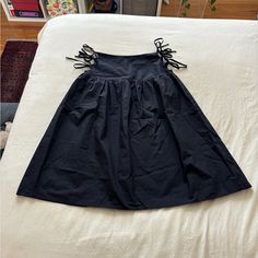 Color: Black Size: S High Waisted Midi Skirt Side Cutouts With Tie Detailing High Waisted Midi Skirt, Skirts Midi High Waisted, Women Skirts Midi, Drop Waist, Midi Skirt, Womens Skirt, High Waisted, Skirt, Women Shopping