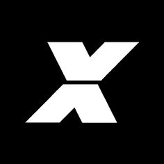 the letter k is made up of white letters on a black background with an arrow in the middle