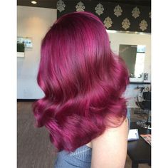 Raspberry Colored Hair, Redish Pink Hair, Black And Magenta Hair, Pink Magenta Hair, Deep Pink Hair, Berry Pink Hair, Pink Red Hair, Red Pink Hair, Berry Hair