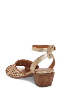 Woven detailing and braided trims create modern dimension on a boho-inspired sandal lofted by a stacked block heel. 1 3/4" heel Adjustable ankle strap with buckle closure Leather upper/synthetic lining and sole Imported Strap Sandals Women, Sandal Women, Ankle Strap Sandals, Lucky Brand, Block Heels, Ankle Strap, Leather Upper, Size 7, Nordstrom