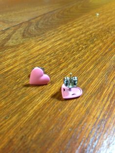 Adorable pair of vintage 1980s pink painted metal heart earrings. Hearts measure about 3/8 of an inch each. All items are new old never worn vintage Stock unless otherwise noted. Thanks for looking!Did you know most of our items are also available for wholesale??? Message for info. Cheers! Pink Nickel-free Heart Earrings For Valentine's Day, Pink Heart-shaped Nickel-free Earrings, Pink Nickel-free Double Heart Earrings, Pink Heart Earrings For Valentine's Day, Cute Pink Heart Earrings For Valentine's Day, Cute Pink Heart-shaped Earrings, Cute Pink Earrings With Heart Print, Cute Pink Heart Print Earrings, Cute Pink Double Heart Earrings