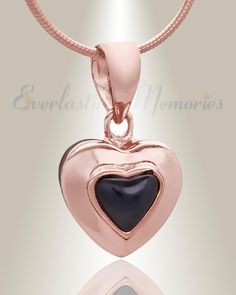 Memorial Pendant, Rose Gold Heart, Cremation Jewelry, Unique Styles, Gold Heart, Heart Of Gold, Rose Gold Plates, Heart Ring, Gold Plate