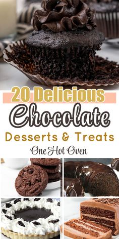 20 delicious chocolate desserts and treats one hot oven