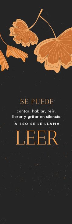 an orange flower on a black background with the words se puede center, habitr feria