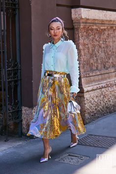 Cool Street Fashion, High Fashion Street Style, Street Style Looks, Street Chic, Classy Dress, Fashion Week Spring, Milan Fashion Week, Everyday Outfits, Fashion Inspo Outfits