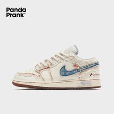 Paint is crack and water resistant and 100% wearable. In no way affiliated with the brands used What's included: 1. Kicks 2. Gift box 3. Shoeton 4. Extra shoelaces 5. PandaPrank defense buckle Jordan 1 Low Wethenew, Creme And Pink Shoes Men, Jordan 1 Dunks Low, Jordan 1 Low Dunks, Two People In Love, People In Love, Urban Shoes, Chinese Valentine's Day, Nike Kicks