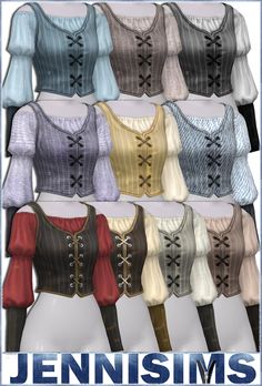 an image of clothes for females in the style of steampunks and corsets