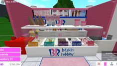 Roblox Bloxburg Building Ideas  *+*Baskin Robins*+* Ice-cream Shop 2023 Bloxburg Building Ideas, Bloxburg Build Ideas, Baskin Robins, Bloxburg Food Decals, Bloxburg Beach House, Bloxburg Building, Bloxburg Decals Codes Aesthetic, Bakery Design Interior