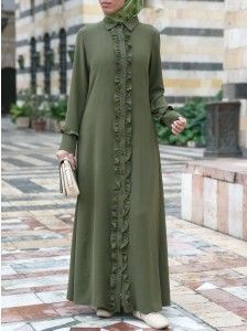 Abaya Designs Latest, Islamic Fashion Dresses, Moslem Fashion, Model Gamis, Muslim Fashion Hijab Outfits, Muslimah Dress, Islamic Dress, Muslim Women Fashion, Mode Abaya