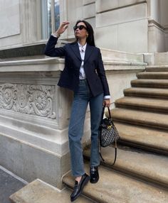 Black Blazer Outfit, Summer Business Casual Outfits, Kelsey Merritt, Loafers Outfit, Elegante Casual, Event Outfit, Fall Outfits For Work