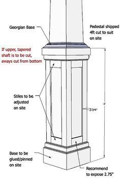 an image of a tall clock tower with measurements